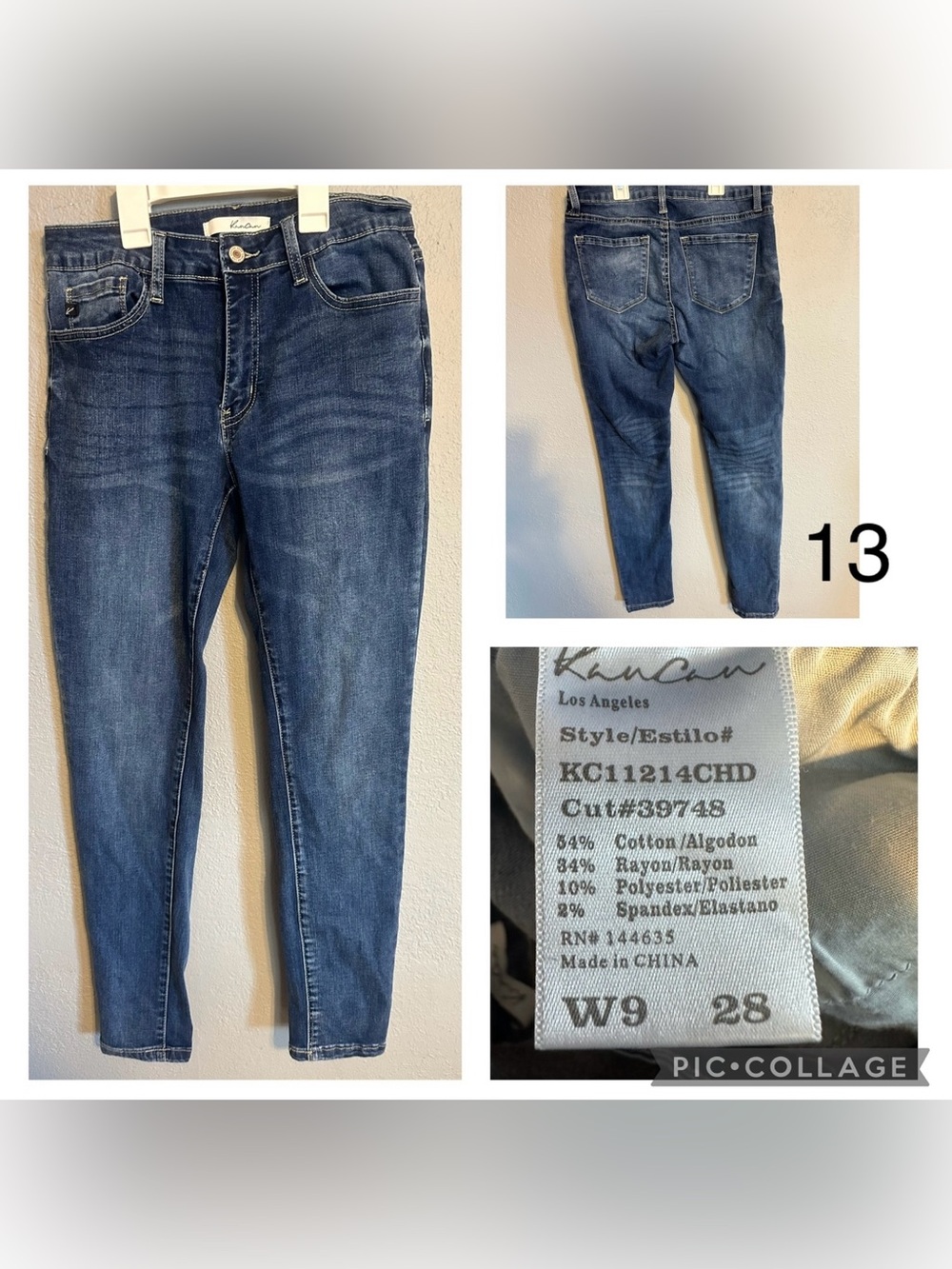 KanCan Blue High-Rise Skinny Jeans
